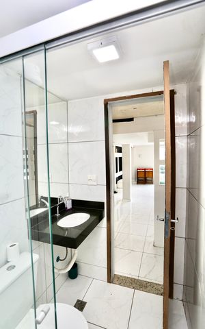 Casa para alugar com 80m², 2 quartos e sem vaga Casa para alugar com 80m², 2 quartos e sem vagaBanheiro Social