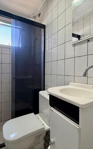 Apartamento para alugar com 45m², 2 quartos e 1 vaga Apartamento para alugar com 45m², 2 quartos e 1 vagaBanheiro