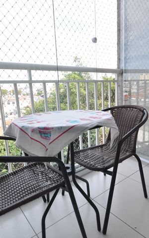 Apartamento à venda com 50m², 2 quartos e 1 vagaSacada da Sala
