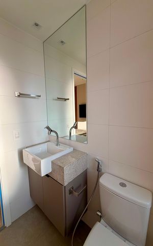 Apartamento para alugar com 43m², 1 quarto e 1 vaga Apartamento para alugar com 43m², 1 quarto e 1 vagaBanheiro