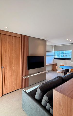 Apartamento para alugar com 43m², 1 quarto e 1 vaga Apartamento para alugar com 43m², 1 quarto e 1 vagaSala