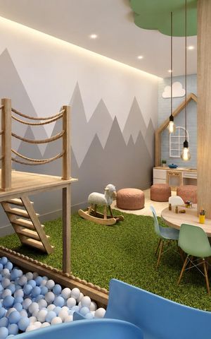 Apartamento para alugar com 66m², 2 quartos e 1 vaga Apartamento para alugar com 66m², 2 quartos e 1 vagaÁrea comum - Brinquedoteca