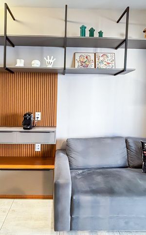Apartamento para alugar com 44m², 1 quarto e 1 vaga