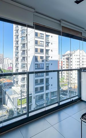 Apartamento para alugar com 44m², 1 quarto e 1 vaga