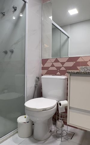 Apartamento à venda com 38m², 1 quarto e 1 vaga Apartamento à venda com 38m², 1 quarto e 1 vagaBanheiro