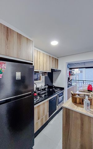 Apartamento à venda com 68m², 3 quartos e 1 vagaCozinha e Área de Serviço