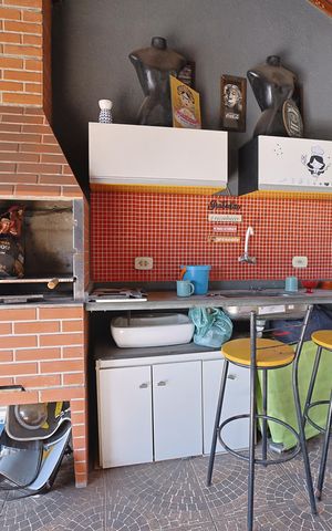 Casa à venda com 135m², 4 quartos e 3 vagasÁrea gourmet