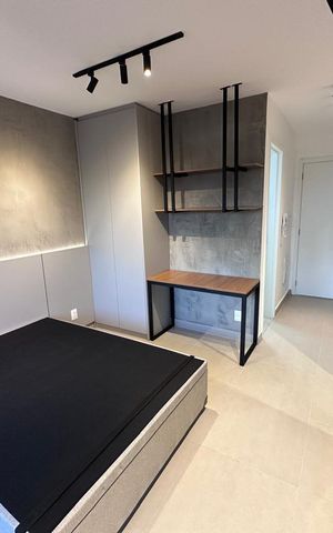Apartamento para alugar com 25m², 1 quarto e sem vaga Apartamento para alugar com 25m², 1 quarto e sem vagaSala/Quarto