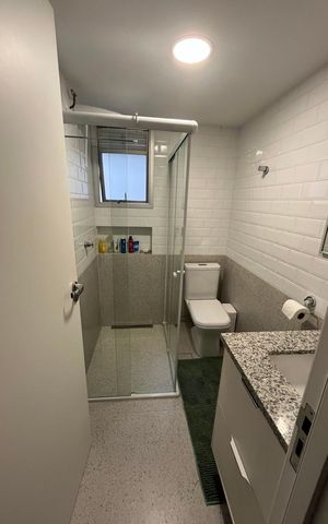 Apartamento à venda com 56m², 1 quarto e 1 vaga Apartamento à venda com 56m², 1 quarto e 1 vagaBanheiro