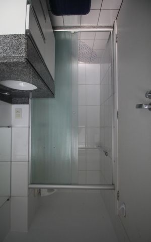 Studio para alugar com 32m², 1 quarto e 1 vagaBanheiro/Área de servço
