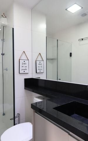 Apartamento para alugar com 37m², 1 quarto e sem vagaBanheiro 