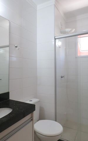Apartamento para alugar com 45m², 1 quarto e 1 vaga Apartamento para alugar com 45m², 1 quarto e 1 vagaBanheiro da Suíte
