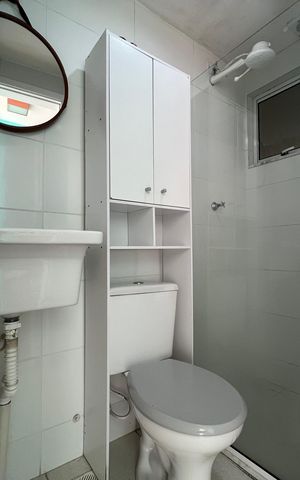 Apartamento para alugar com 40m², 2 quartos e 1 vaga Apartamento para alugar com 40m², 2 quartos e 1 vagaBanheiro