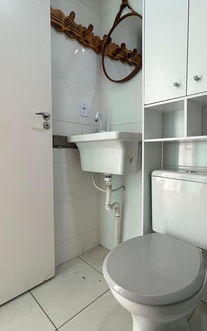 Apartamento para alugar com 40m², 2 quartos e 1 vaga Apartamento para alugar com 40m², 2 quartos e 1 vagaBanheiro