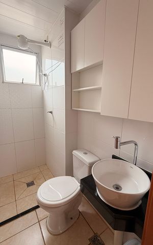 Apartamento para alugar com 43m², 2 quartos e 2 vagasBanheiro