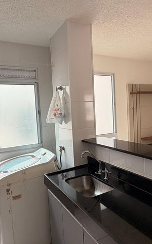 Apartamento para alugar com 43m², 2 quartos e 2 vagasCozinha e Área de Serviço