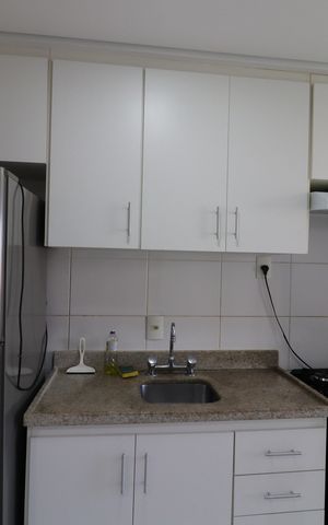 Apartamento para alugar com 61m², 2 quartos e 1 vagaDetalhe da cozinha