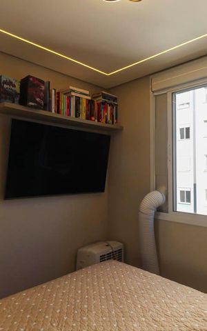 Apartamento à venda com 34m², 1 quarto e sem vaga Apartamento à venda com 34m², 1 quarto e sem vagaQuarto