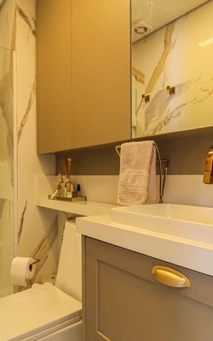 Apartamento à venda com 34m², 1 quarto e sem vaga Apartamento à venda com 34m², 1 quarto e sem vagaBanheiro