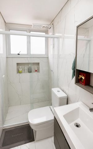 Apartamento à venda com 65m², 2 quartos e sem vaga Apartamento à venda com 65m², 2 quartos e sem vagaBanheiro