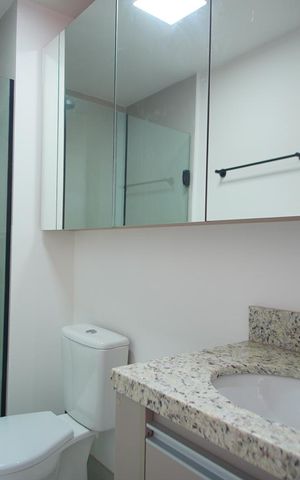 Apartamento para alugar com 57m², 2 quartos e 1 vagaBanheiro da Suíte