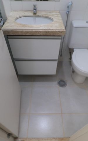 Apartamento para alugar com 65m², 2 quartos e 1 vagaBanheiro suite 