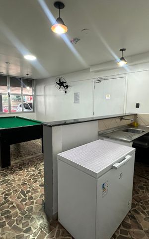 Apartamento para alugar com 60m², 1 quarto e 1 vaga Apartamento para alugar com 60m², 1 quarto e 1 vagaSalão de jogos