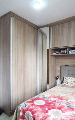 Apartamento à venda com 59m², 2 quartos e 1 vagaQuarto 2