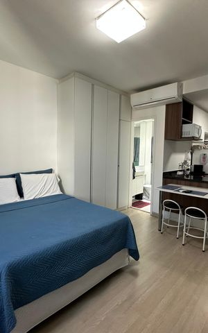Apartamento à venda com 26m², 1 quarto e 1 vaga Apartamento à venda com 26m², 1 quarto e 1 vagaSala/Quarto