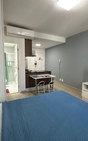 Apartamento à venda com 26m², 1 quarto e 1 vaga Apartamento à venda com 26m², 1 quarto e 1 vagaSala/Quarto