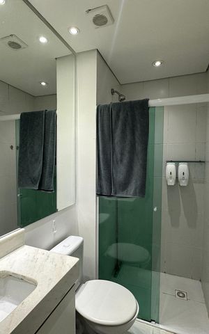 Apartamento à venda com 26m², 1 quarto e 1 vaga Apartamento à venda com 26m², 1 quarto e 1 vagaBanheiro