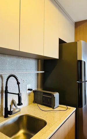 Studio à venda com 46m², 1 quarto e 1 vaga