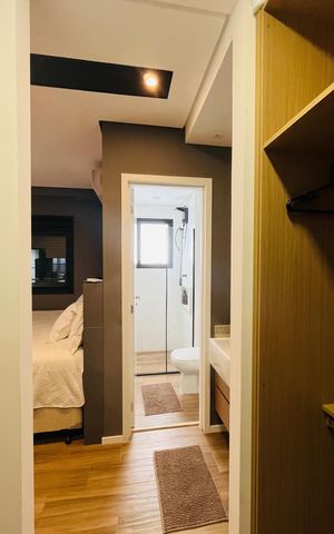 Studio à venda com 46m², 1 quarto e 1 vaga