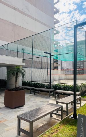 Studio à venda com 46m², 1 quarto e 1 vaga