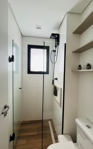 Studio à venda com 46m², 1 quarto e 1 vaga