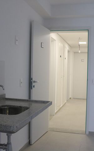 Apartamento à venda com 34m², 1 quarto e 1 vagaCozinha e Área de Serviço
