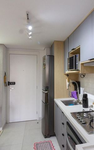 Apartamento à venda com 42m², 2 quartos e 1 vagaCozinha e Área de Serviço