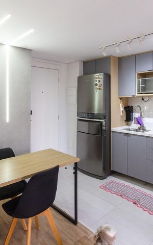 Apartamento à venda com 42m², 2 quartos e 1 vagaCozinha e Área de Serviço
