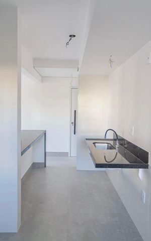 Apartamento à venda com 77m², 2 quartos e 2 vagas Apartamento à venda com 77m², 2 quartos e 2 vagasCozinha e Área de Serviço