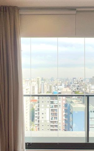 Studio para alugar com 25m², 1 quarto e sem vaga Studio para alugar com 25m², 1 quarto e sem vagaVaranda