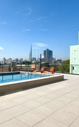 Studio para alugar com 25m², 1 quarto e sem vaga Studio para alugar com 25m², 1 quarto e sem vagaPiscina