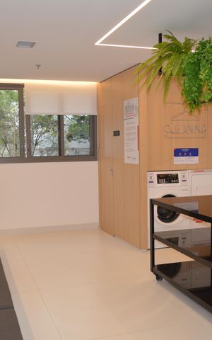 Studio à venda com 21m², 1 quarto e sem vagaLavanderia