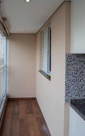 Apartamento à venda com 80m², 3 quartos e 2 vagasVaranda gourmet