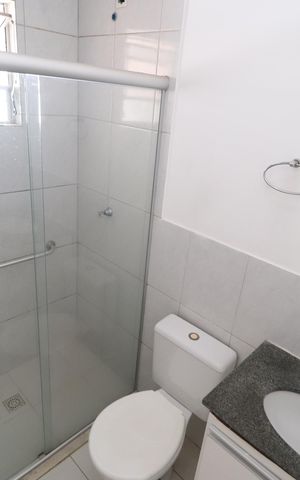 Casa de condomínio para alugar com 95m², 3 quartos e 2 vagasBanheiro Social