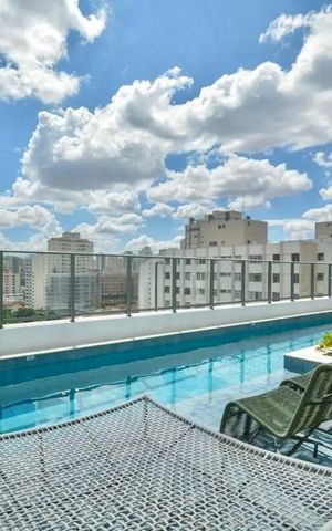 Apartamento para alugar com 30m², 1 quarto e sem vaga Apartamento para alugar com 30m², 1 quarto e sem vagaÁrea comum - Piscina