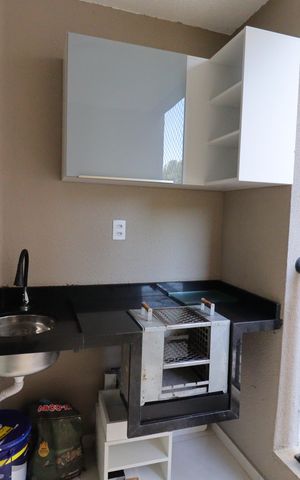 Apartamento para alugar com 49m², 2 quartos e 1 vagaVaranda gourmet