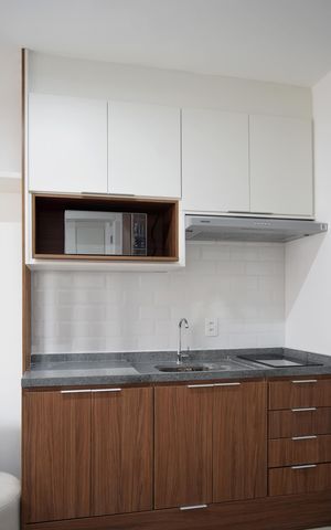 Apartamento para alugar com 25m², 1 quarto e sem vagaSala/Cozinha Integrados