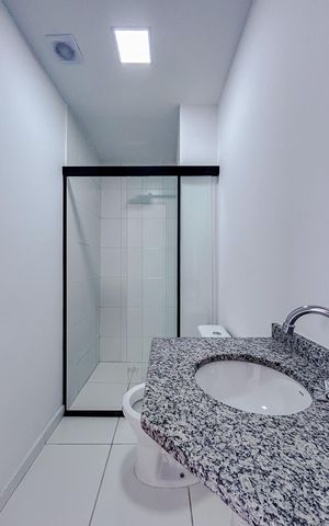 Apartamento para alugar com 36m², 2 quartos e sem vagaBanheiro