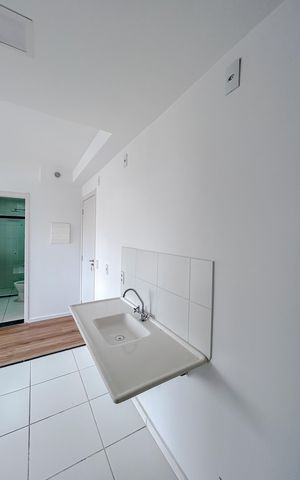 Apartamento para alugar com 36m², 2 quartos e sem vagaCozinha e Área de Serviço