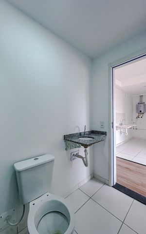 Apartamento para alugar com 36m², 2 quartos e sem vagaBanheiro